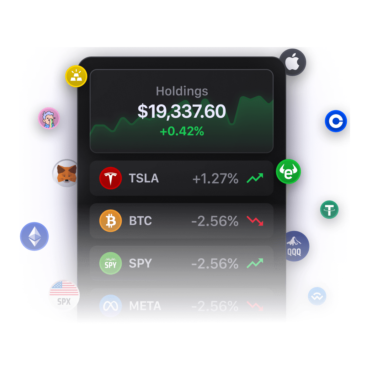 Nandport app with assets you can track.